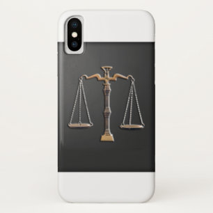 Justizskala - Vintag, schwarz und weiß Case-Mate iPhone Hülle