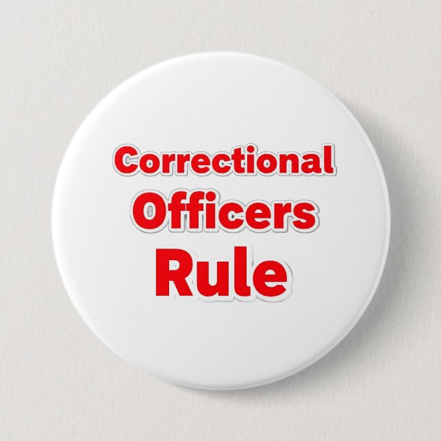 Justizvollzugsbeamte Regelknopf. Button (Vorderseite)