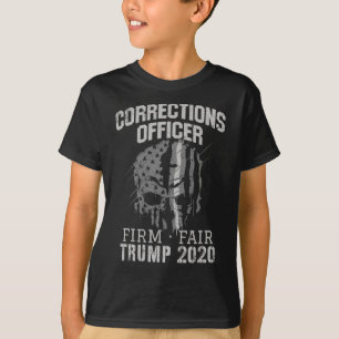 Justizvollzugsbeamter Trump Dünne Silberlinien-Off T-Shirt