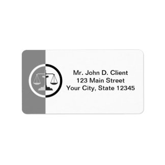 Justizwesen Adressaufkleber