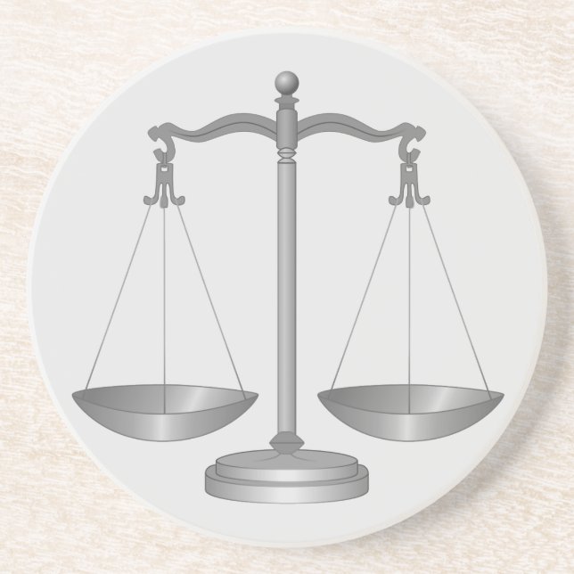 Justizwesen Getränkeuntersetzer (Vorne)