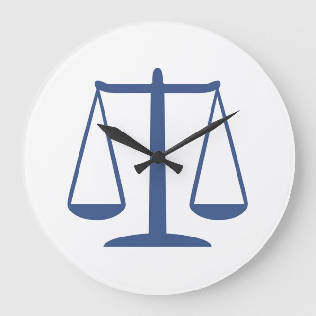 Justizwesen Große Wanduhr (Vorderseite)