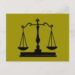 Justizwesen Postkarte