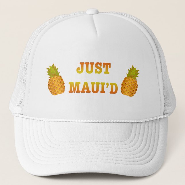JustMauidPineapple Truckerkappe (Vorderseite)