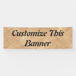 Jute- Banner Party-Schild Hochzeit Geburtstag