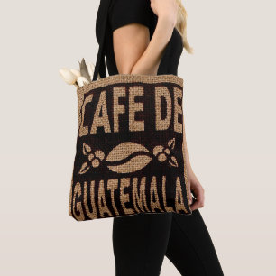 JUTE-COFFEE-TASCHE PURSE TOTE FAUX, GUATEMALTEKISC
