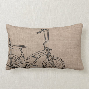 Jute Fahrrad Altes Fahrrad Lendenkissen