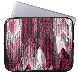 Jute Geometric Ethnic Modern Print. Laptopschutzhülle