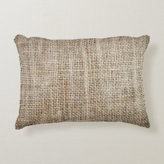 Jute-Hessian-Hintergrundtextur Dekokissen