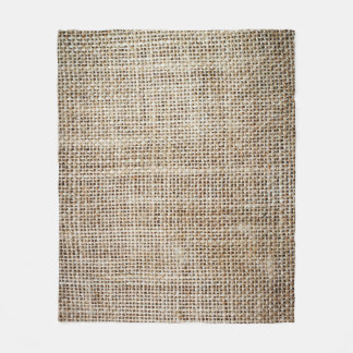 Jute-Hessian-Hintergrundtextur Fleecedecke