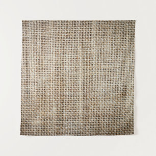 Jute-Hessian-Hintergrundtextur Wandteppich