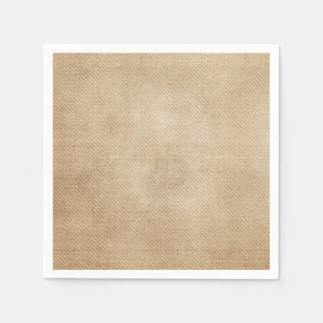Jute Hintergrund Serviette (Vorderseite)