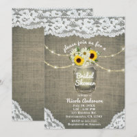 Jute-Leinen-Sonnenblumen und Gänseblümchen-Mason-G