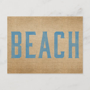 Jute Strand Postkarte