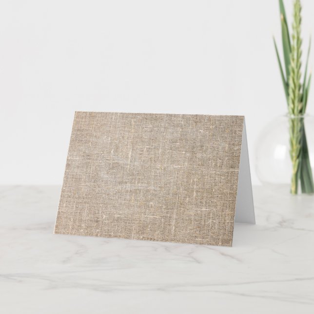 Jute Textil Karte (Vorderseite)