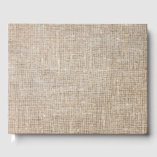 Jute Textile Gästebuch
