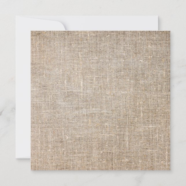 Jute Textile Karte (Vorderseite)