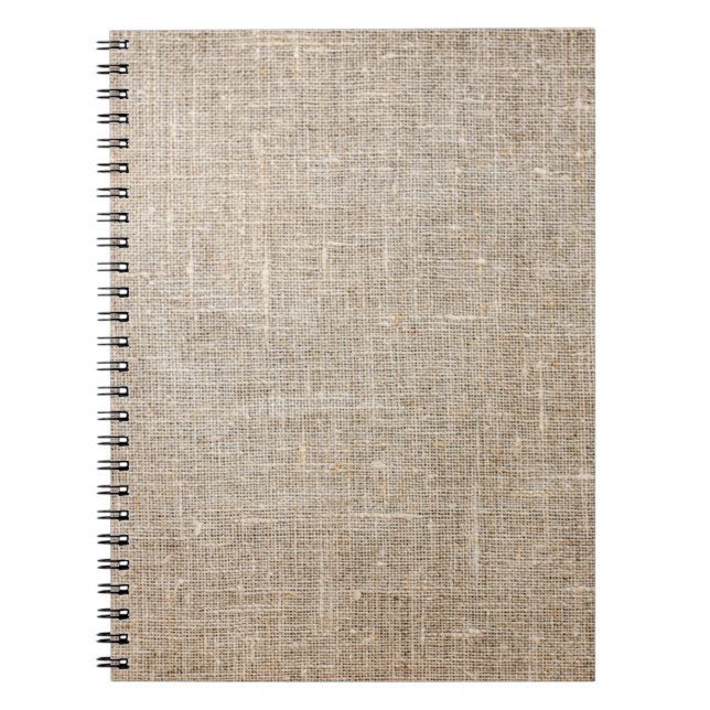 Jute Textile Notizblock (Vorderseite)