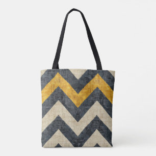 Jute Zickzack Tasche