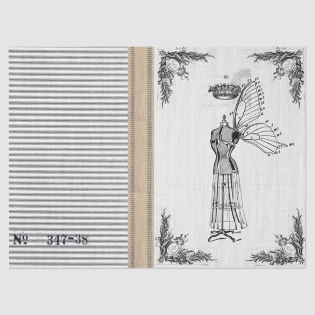 Jutefaser-tickendes Kleiderform-Fee-Gewebe Seidenpapier (Vorderseite)