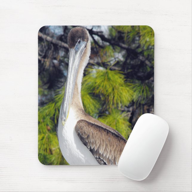 Juvenile Brown Pelican Mousepad (Mit Mouse)