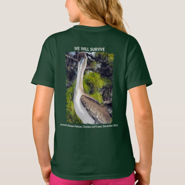 Juvenile Brown Pelican T-Shirt (Rückseite)