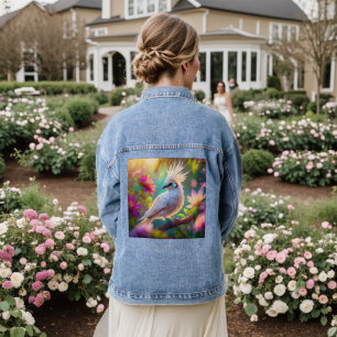 Juvenile Creush Feather Dove Fantasy Bird Jeansjacke