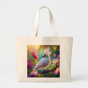 Juvenile Creush Feather Dove Fantasy Bird Jumbo Stoffbeutel