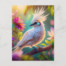 Juvenile Creush Feather Dove Fantasy Bird