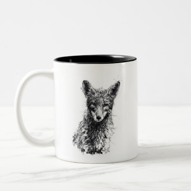 Juvenile Fox Zweifarbige Tasse (Links)