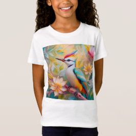 Juvenile Rainbow Woodpecker Fantasy Bird T-Shirt