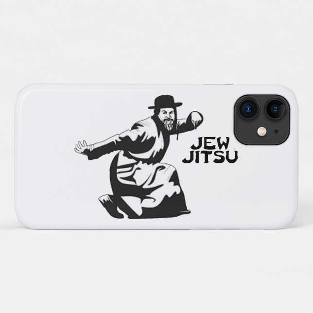 Juw Jitsu iPhone Case | Jüdische Bar Mitzvah-Gesch (Rückseite (Horizontal))