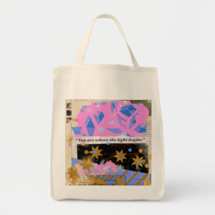 Juwel des Lichts – Pink & Gold Spark Serie Tragetasche
