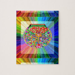 Juwel-Set im HERZEN CHAKRA Puzzle