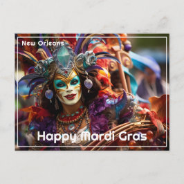 💚 💜 💛 Juweled Elegance: Mardi Gras Splendor Postkarte