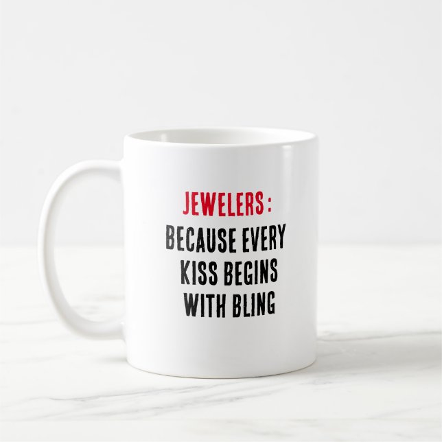 Juwelen: Denn jeder Kuss beginnt mit dem Singen Kaffeetasse (Links)