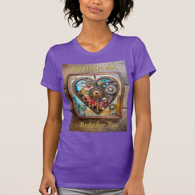 Juwelen und verklebte Glasherz T-Shirt (Vorderseite)