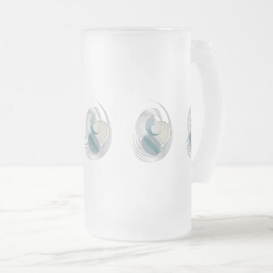 Juwelen zu Weihnachten Mattglas Bierglas