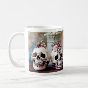 Juwelenbesetzte Schädel Kaffeetasse