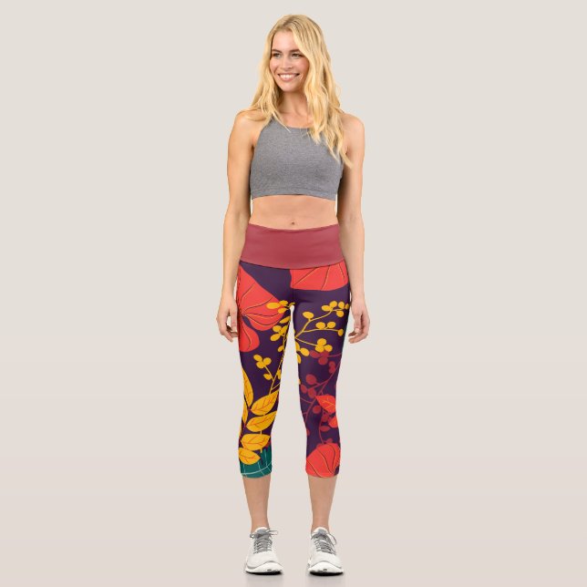 Juwelenblatt Capri Leggings (Vorderseite)