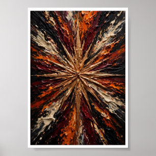 Juwelenexplosion - Lebendiges Smaragd Violett Rosa Poster