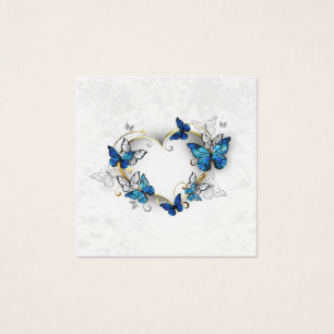 Juwelenherz mit Schmetterlingen Morpho