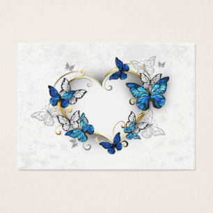 Juwelenherz mit Schmetterlingen Morpho