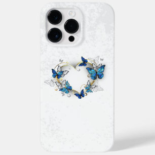 Juwelenherz mit Schmetterlingen Morpho Case-Mate iPhone 14 Pro Max Hülle