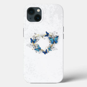 Juwelenherz mit Schmetterlingen Morpho Case-Mate iPhone Hülle