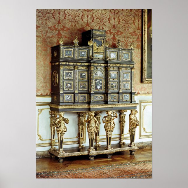 Juwelenschrank Louis XIV, Werkstatt Gobelins Poster (Vorne)