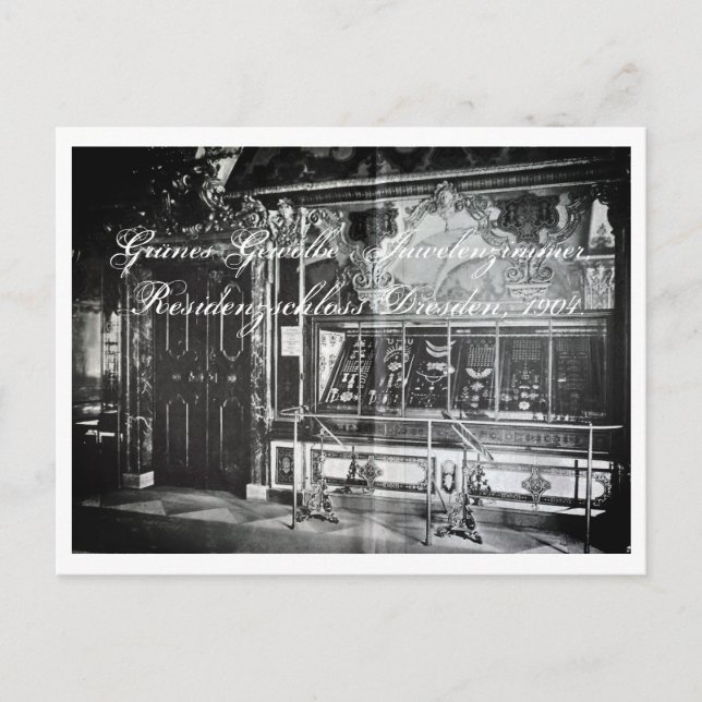 Juwelenzimmer Dresden Green Vault –Grünes Gewölbe Postkarte (Vorderseite)