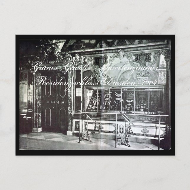 Juwelenzimmer Dresden Green Vault Grünes Gewölbe Postkarte (Vorderseite)