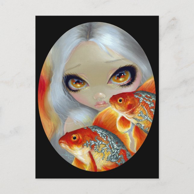 "Juwelierfisch: Silber und Gold" Postkarte (Vorderseite)