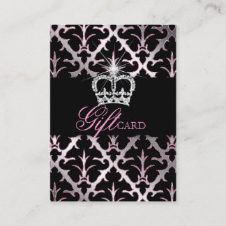 Juwelierkrone Damask Elegantes Geschenkzertifikat  Rabattkarte